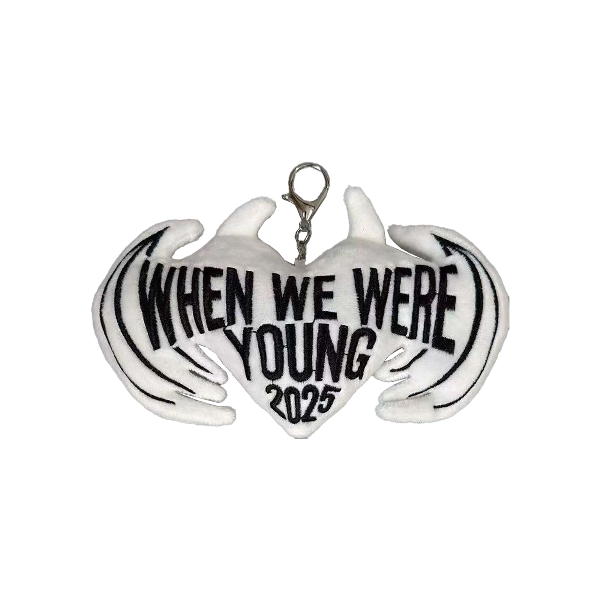 Winged Heart Plush Keychain